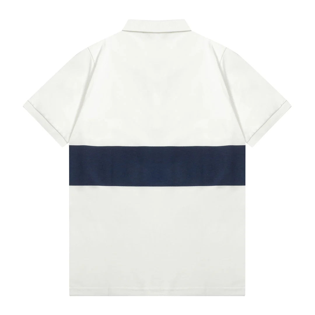 1211 New printed patchwork Polo shirt