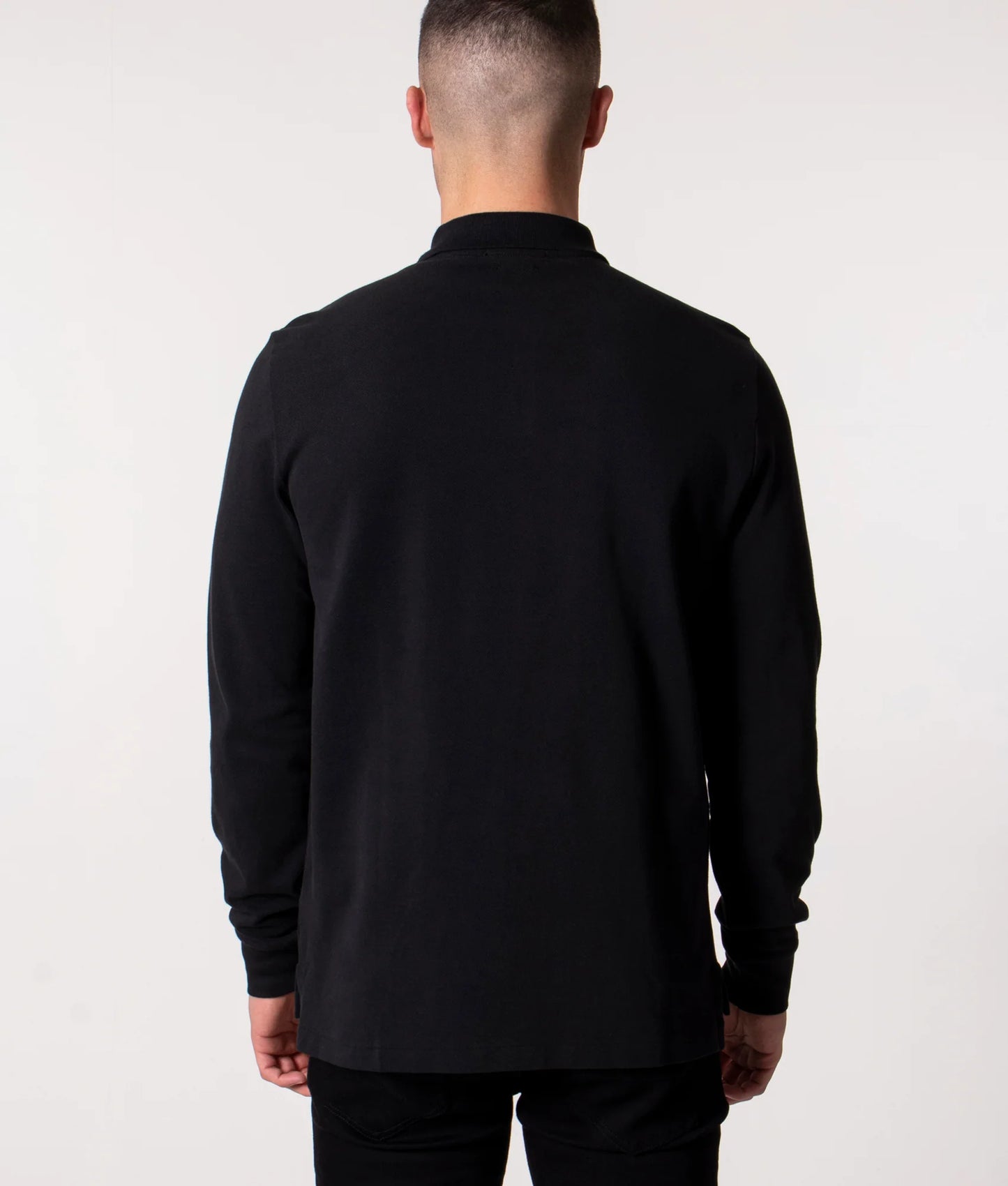 Custom Slim Fit Long Sleeve Polo Shirt
