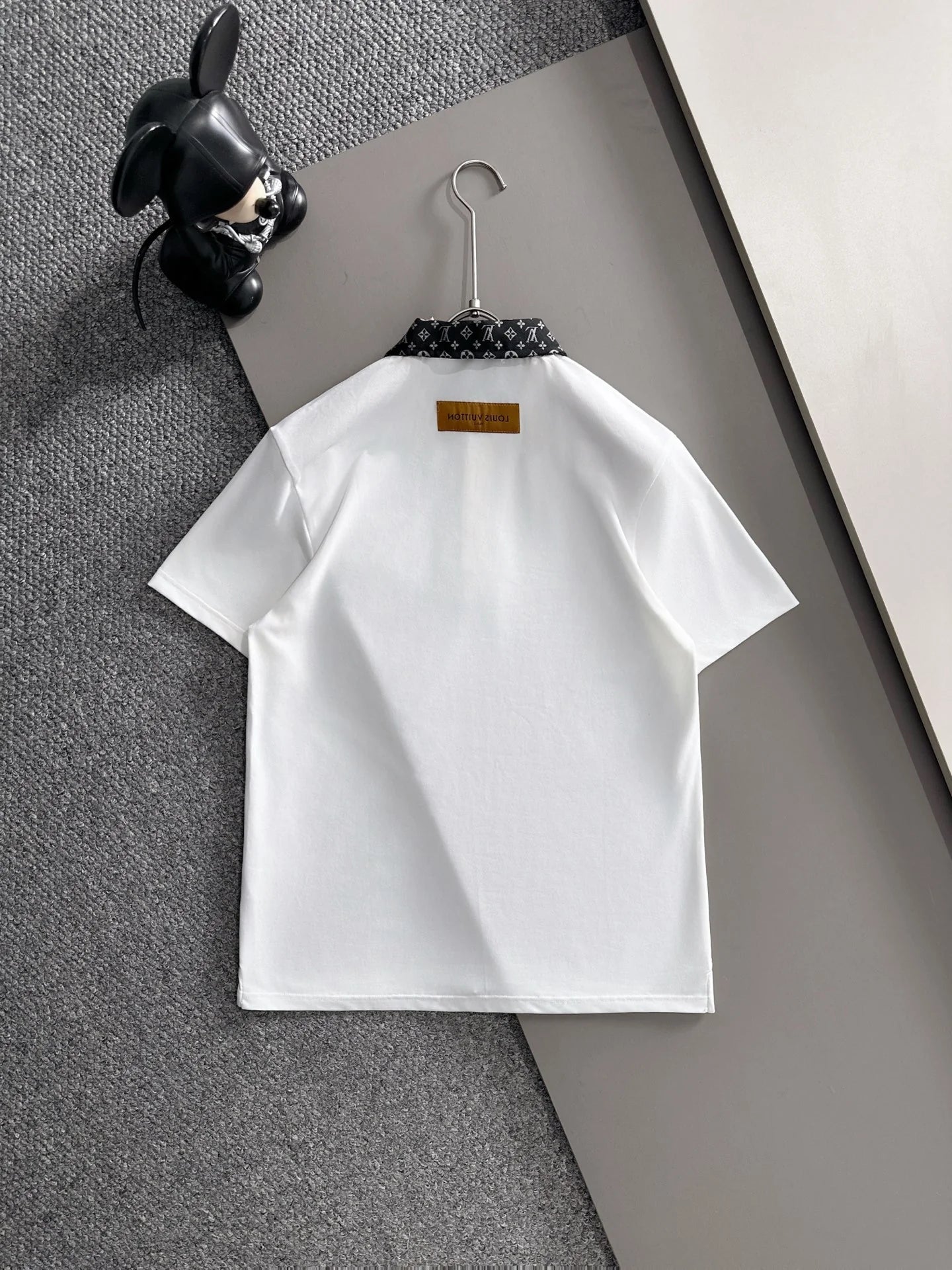 260511 New high-quality embroidered neckline jacquard patchwork design Polo shirt