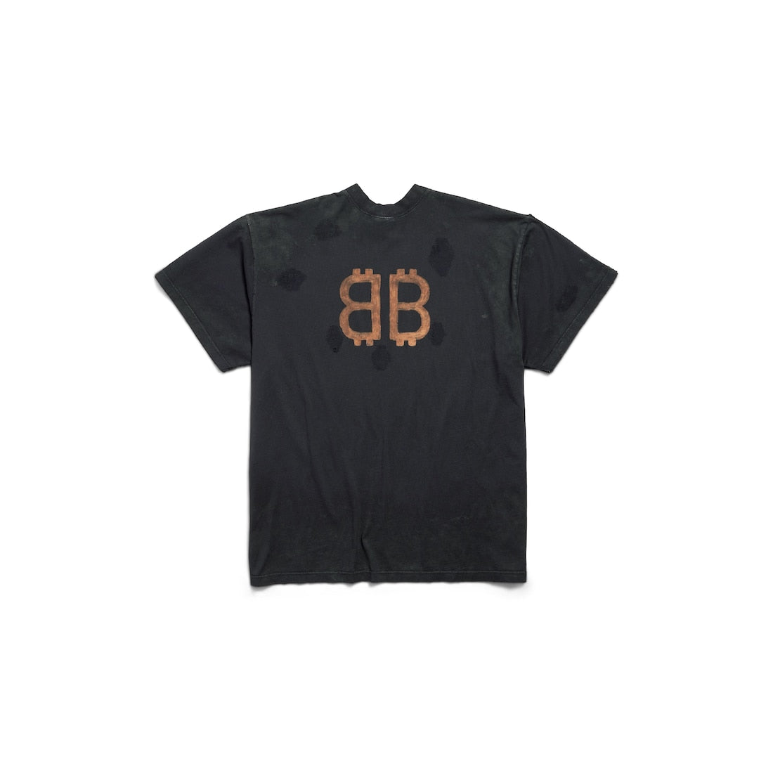 MEN'S PARIS MOON DOUBLE FRONT T-SHIRT OVERSIZED IN BLACK