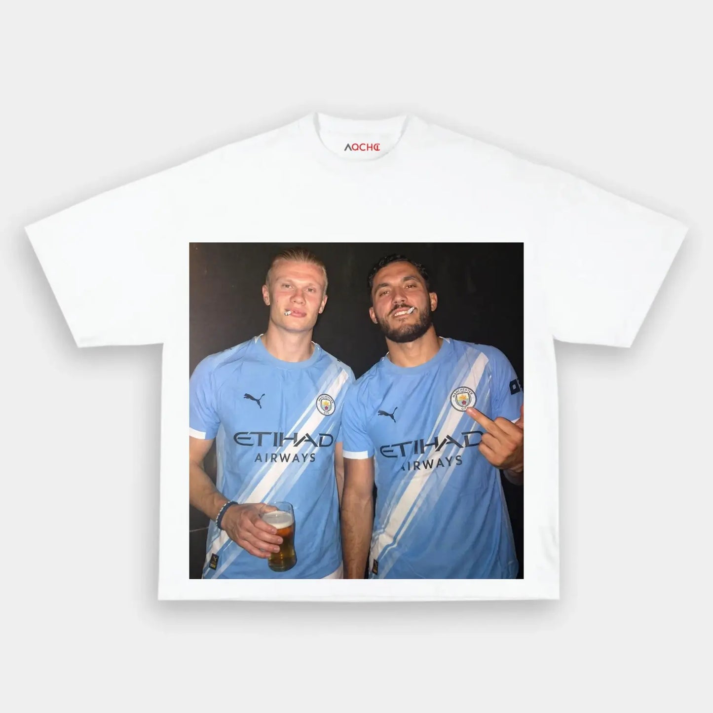 Erling Haaland & Rayan Cherki Tee