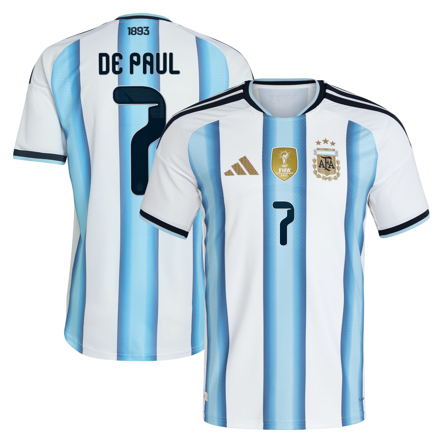 Rodrigo De Paul Argentina National Team 2026 Home Jersey - White