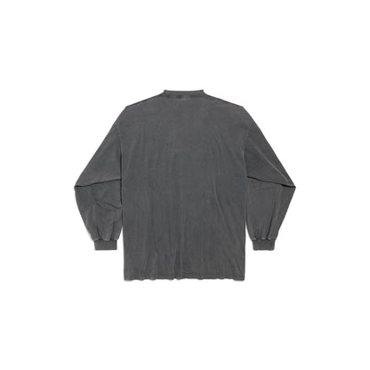 MEN'S TBILISI LONG SLEEVE T-SHIRT LARGE FIT IN BLACK