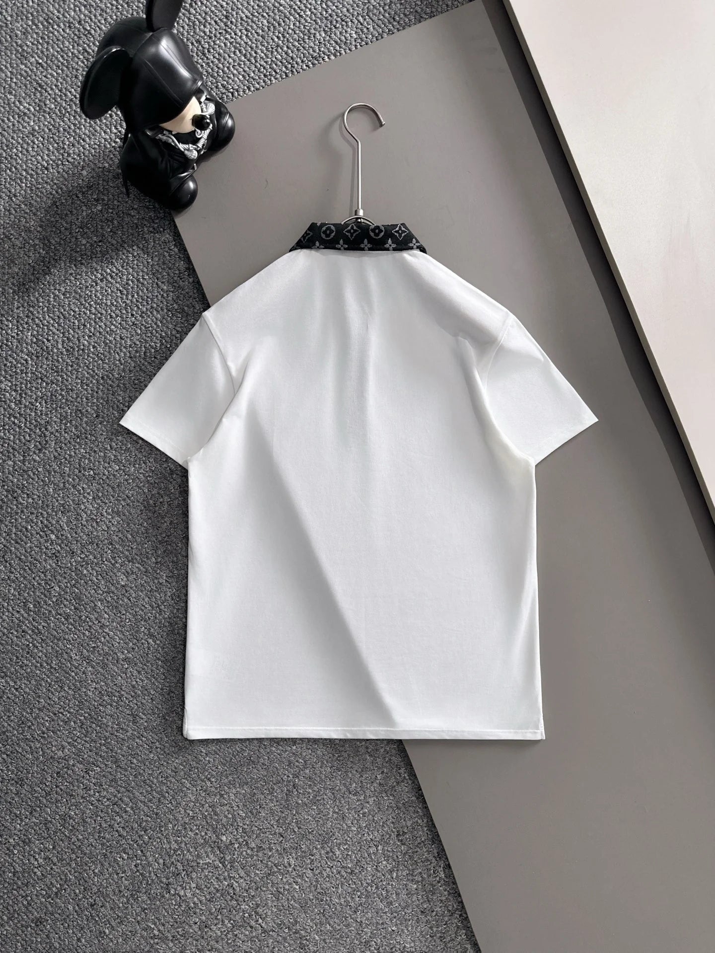 260511 New high-quality embroidered neckline jacquard patchwork design Polo shirt
