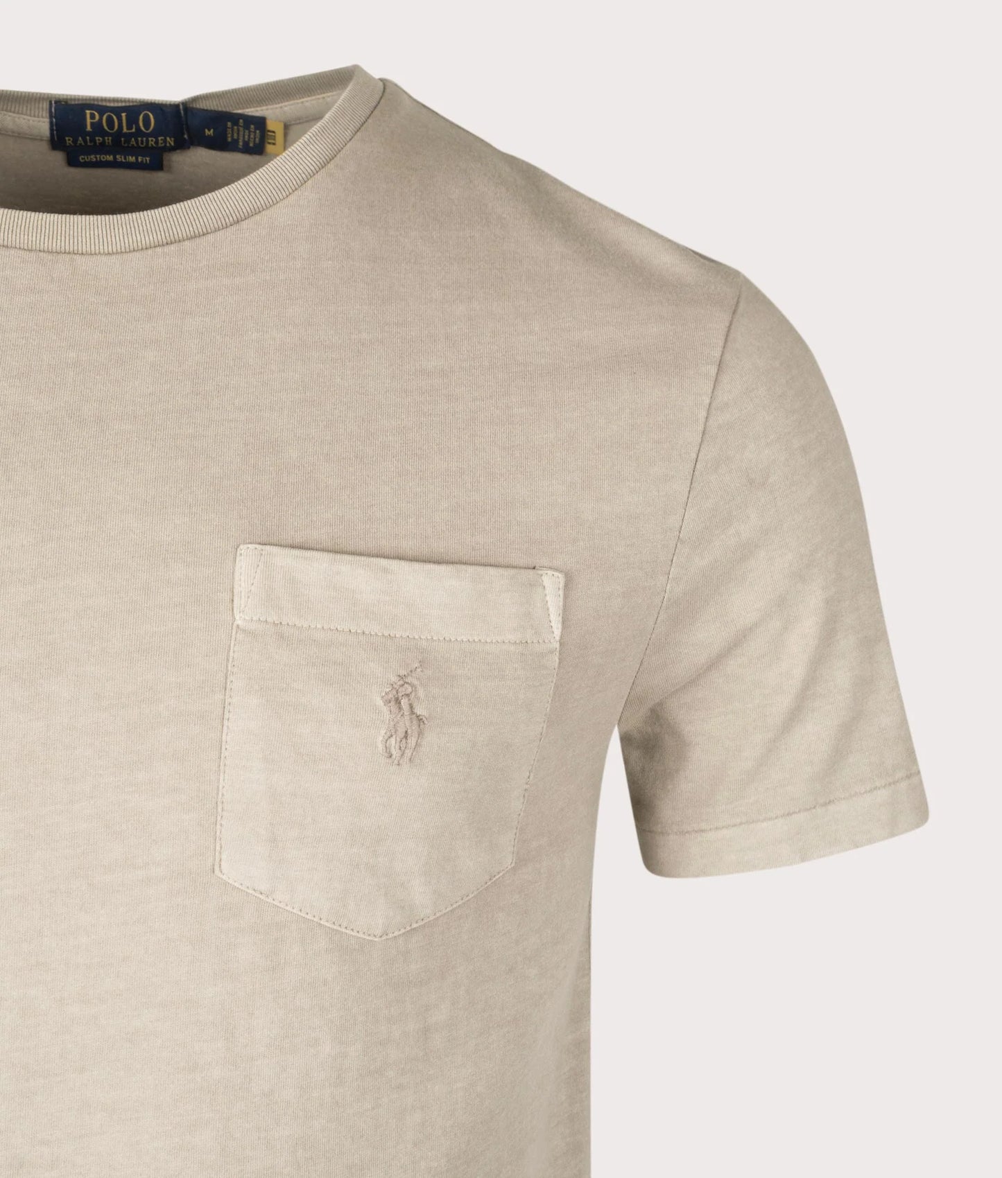 Custom Slim Mineral-Dyed Pocket T-Shirt