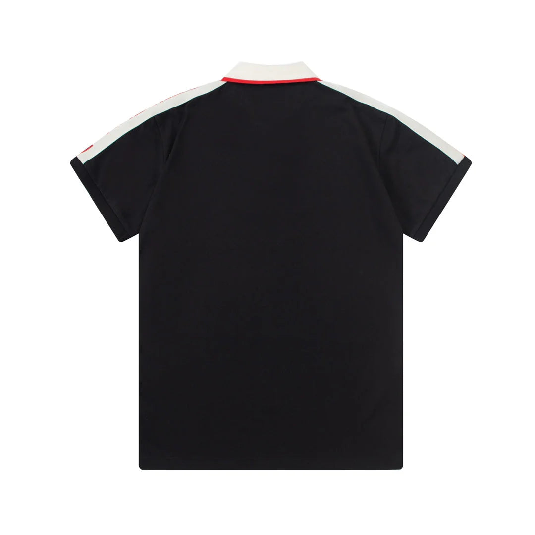 1203 New LOGO embroidery ribbon matching collar POLO shirt