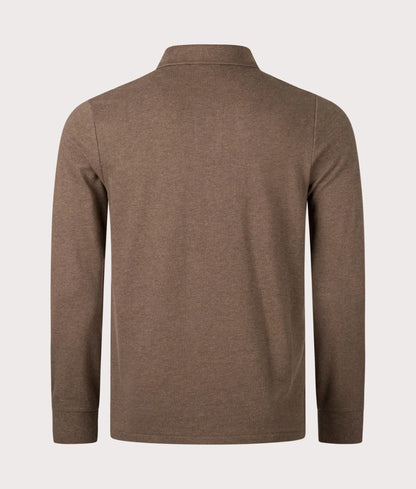 Custom Slim Fit Long Sleeve Polo Shirt