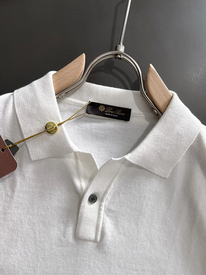 260511 New high-quality combed cotton yarn knitted polo shirt