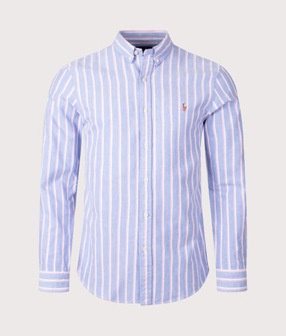 Slim Fit Striped Oxford Shirt