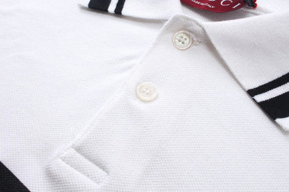 250313 New simple print knit POLO