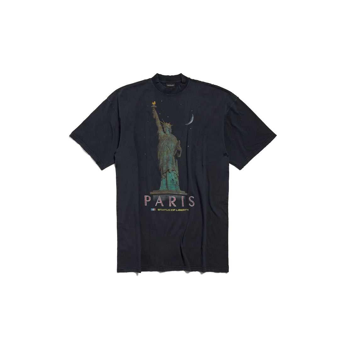 WOMEN'S PARIS LIBERTY T-SHIRT DRESS IN BLACK