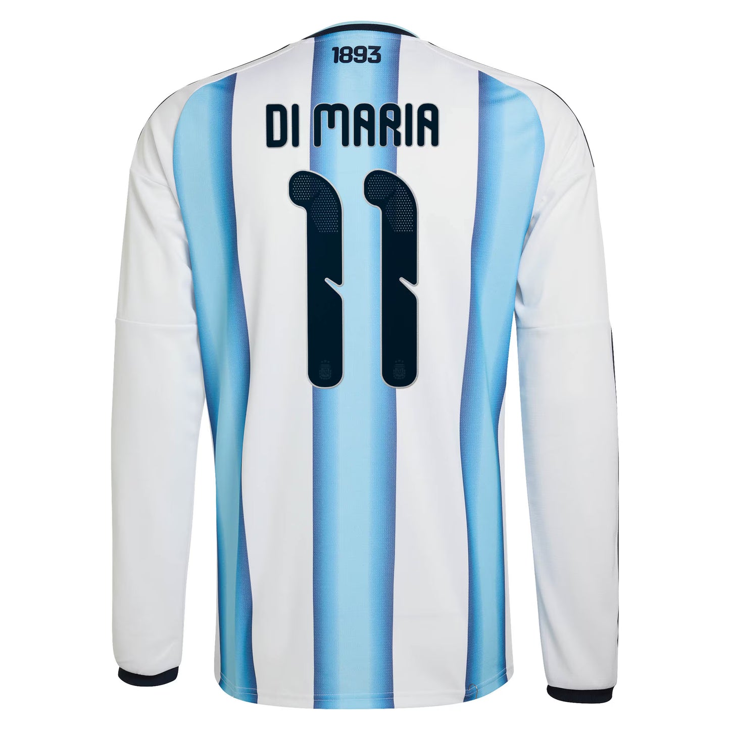 Angel Di Maria Argentina National Team 2026 Home Replica Long Sleeve Jersey - White