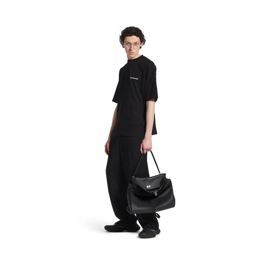 MEN'S LOGO T-SHIRT MEDIUM FIT IN BLACK