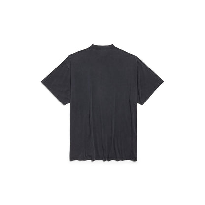 MEN'S GETARIA T-SHIRT OVERSIZED IN BLACK FADED