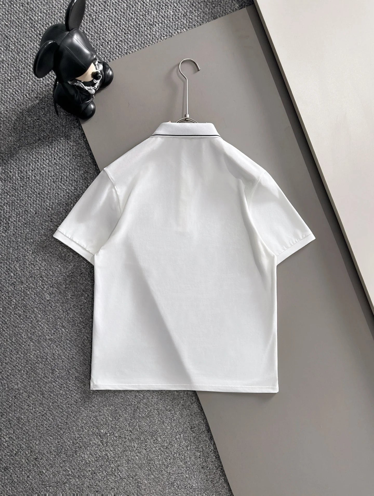 260511 New high-quality embroidered neckline jacquard patchwork design Polo shirt