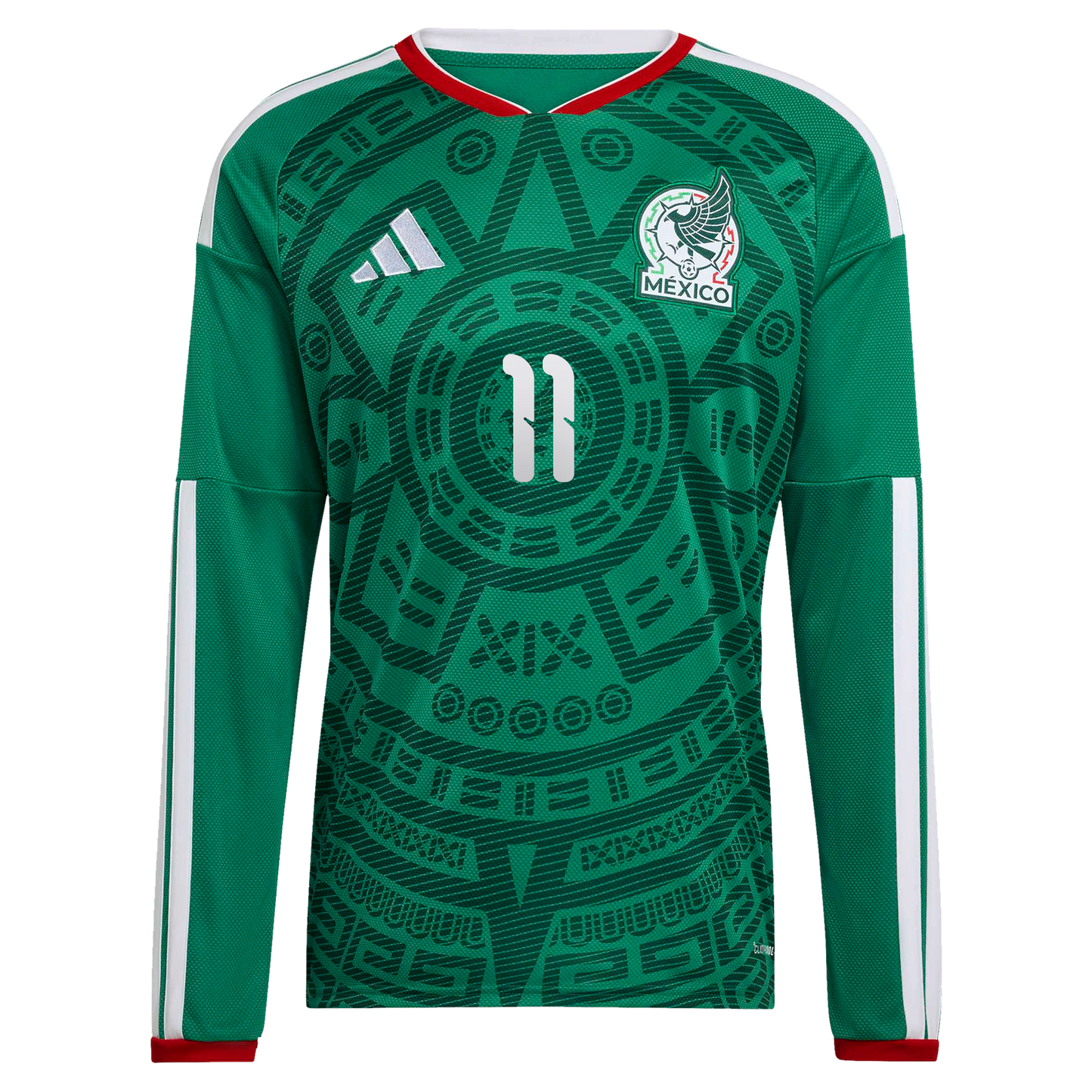 Santiago Gimenez Mexico National Team 2026  Home Replica Long Sleeve Jersey - Green