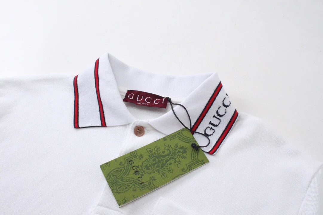 250313 New simple color matching lapel POLO