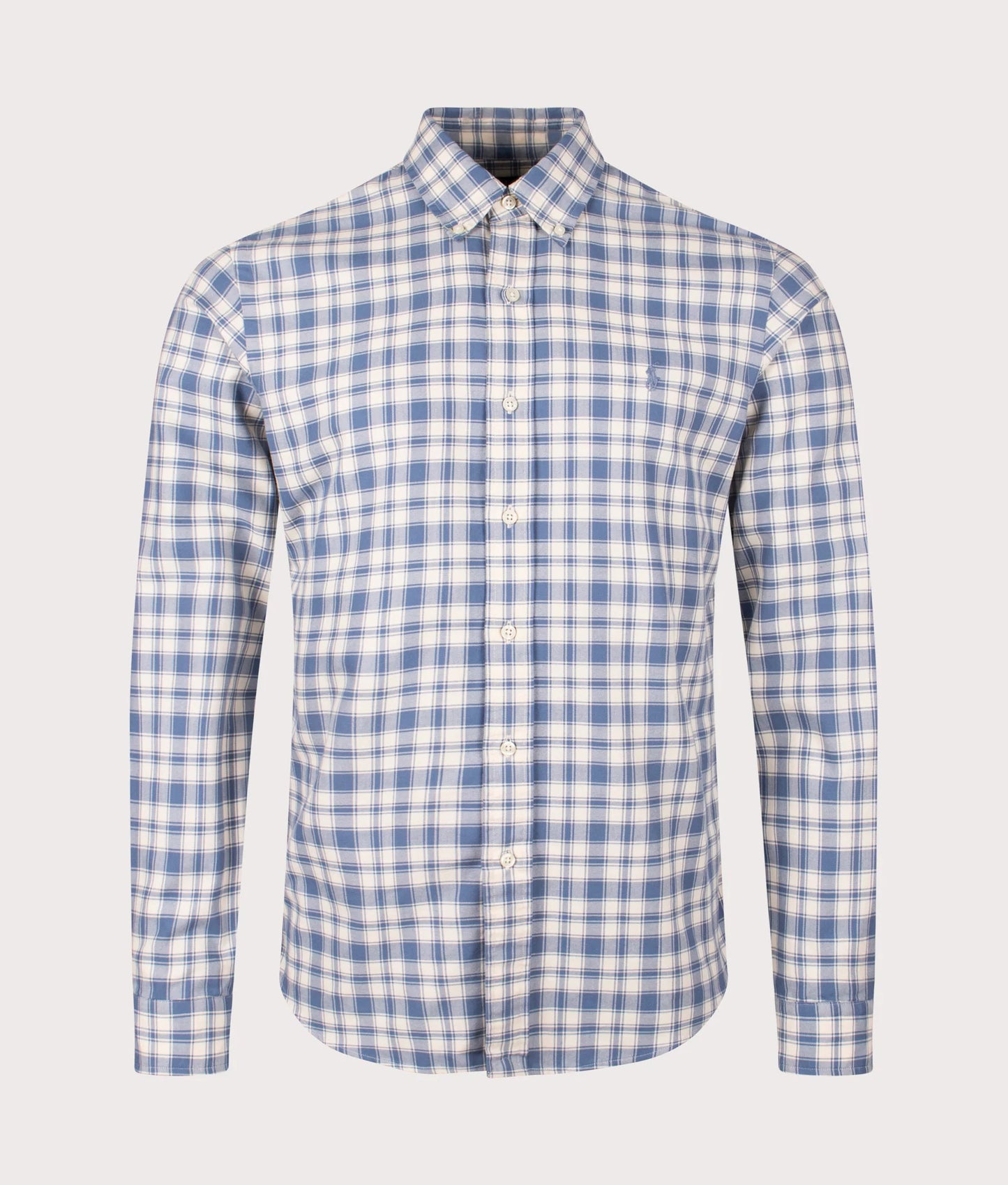 Custom Fit Plaid Oxford Shirt