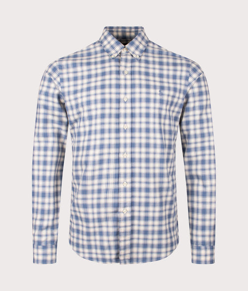 Custom Fit Plaid Oxford Shirt