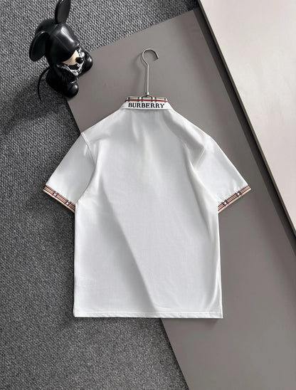 260511 New high-quality embroidered neckline jacquard patchwork design Polo shirt