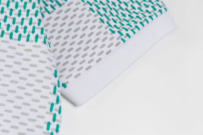 250218 New checkerboard texture polo shirt
