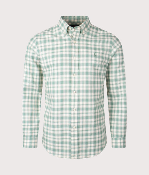 Custom Fit Plaid Oxford Shirt