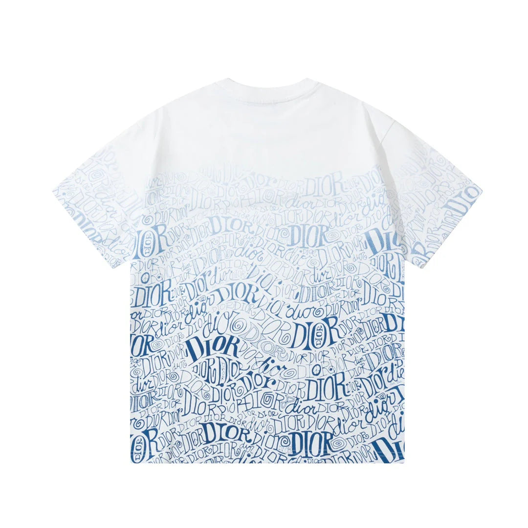 Gradient Print Direct Spray T shirt