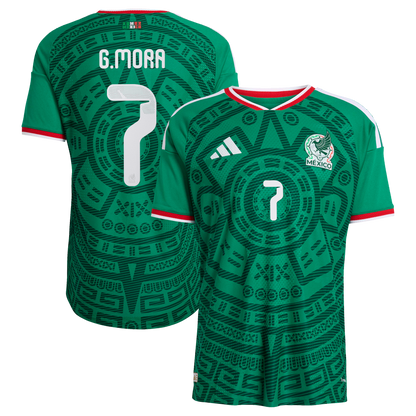 Gilberto Mora Mexico National Team 2026  Home On-Field Jersey - Green