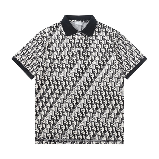 250604 The new high-quality full-body jacquard letter POLO