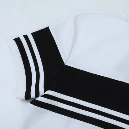 260415 New high-quality gradient collar polo shirt