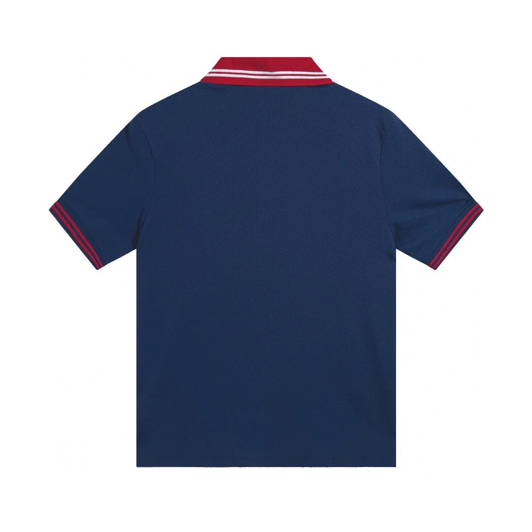 250313 New high quality preppy color polo lapel