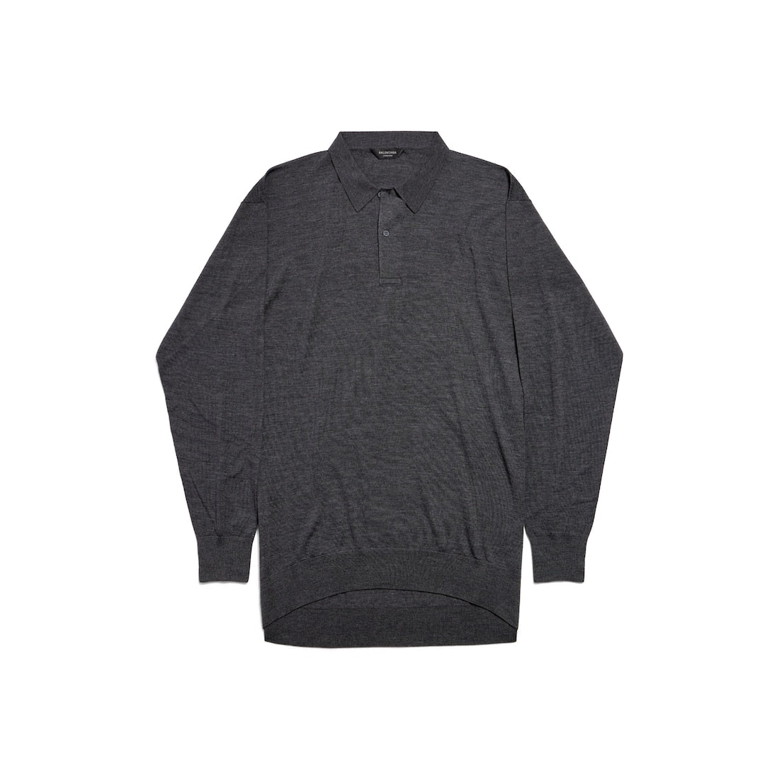 MEN'S POLO KNIT IN ANTHRACITE