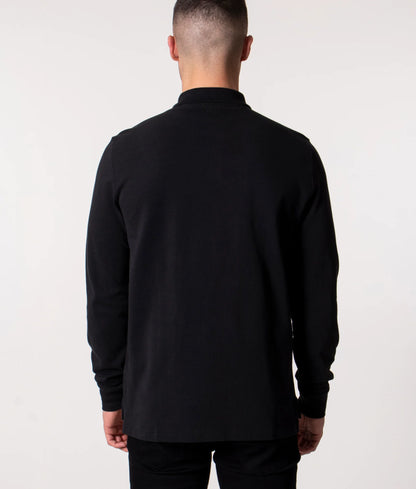 Custom Slim Fit Long Sleeve Polo Shirt