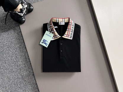 260511 New high-quality embroidered neckline jacquard patchwork design Polo shirt