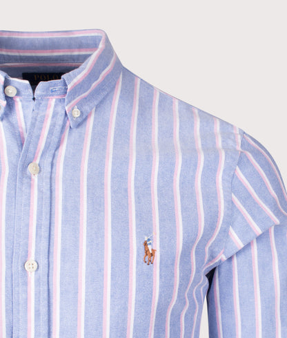 Slim Fit Striped Oxford Shirt