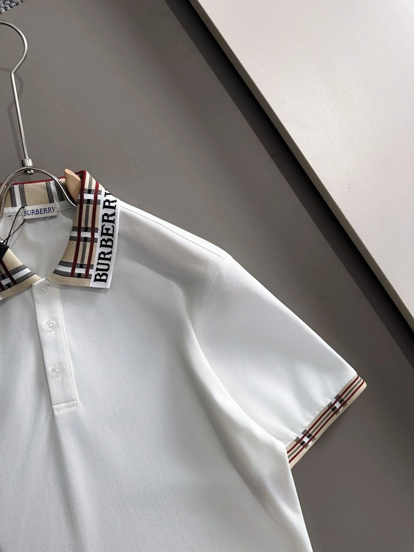 260511 New high-quality embroidered neckline jacquard patchwork design Polo shirt