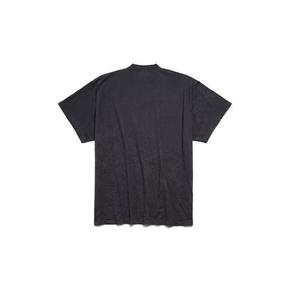 MEN'S EBAY T-SHIRT OVERSIZED IN BLACK FADED