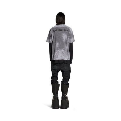 MEN'S BALENCIAGA BACK T-SHIRT MEDIUM FIT IN GREY