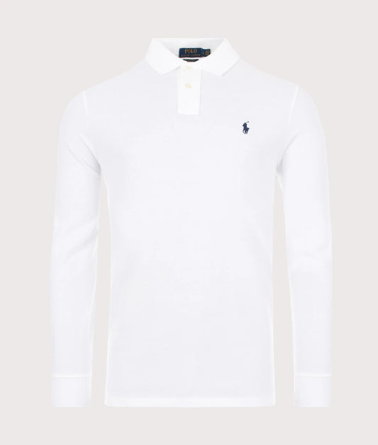 Custom Slim Fit Long Sleeve Polo Shirt