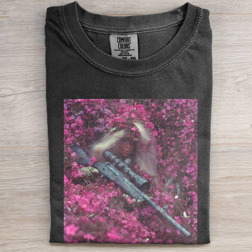 BARBIECORE FLOWER SEA TEE