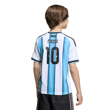 Lionel Messi Argentina National Team Youth 2026 Home Replica Jersey - White