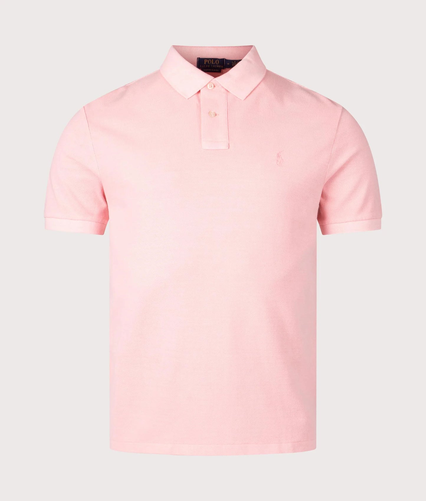 Custom Slim Fit Mineral-Dyed Mesh Polo Shirt