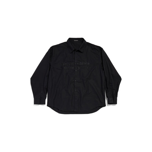 MEN'S MINIMAL SHIRT OVERSIZED IN BLACK