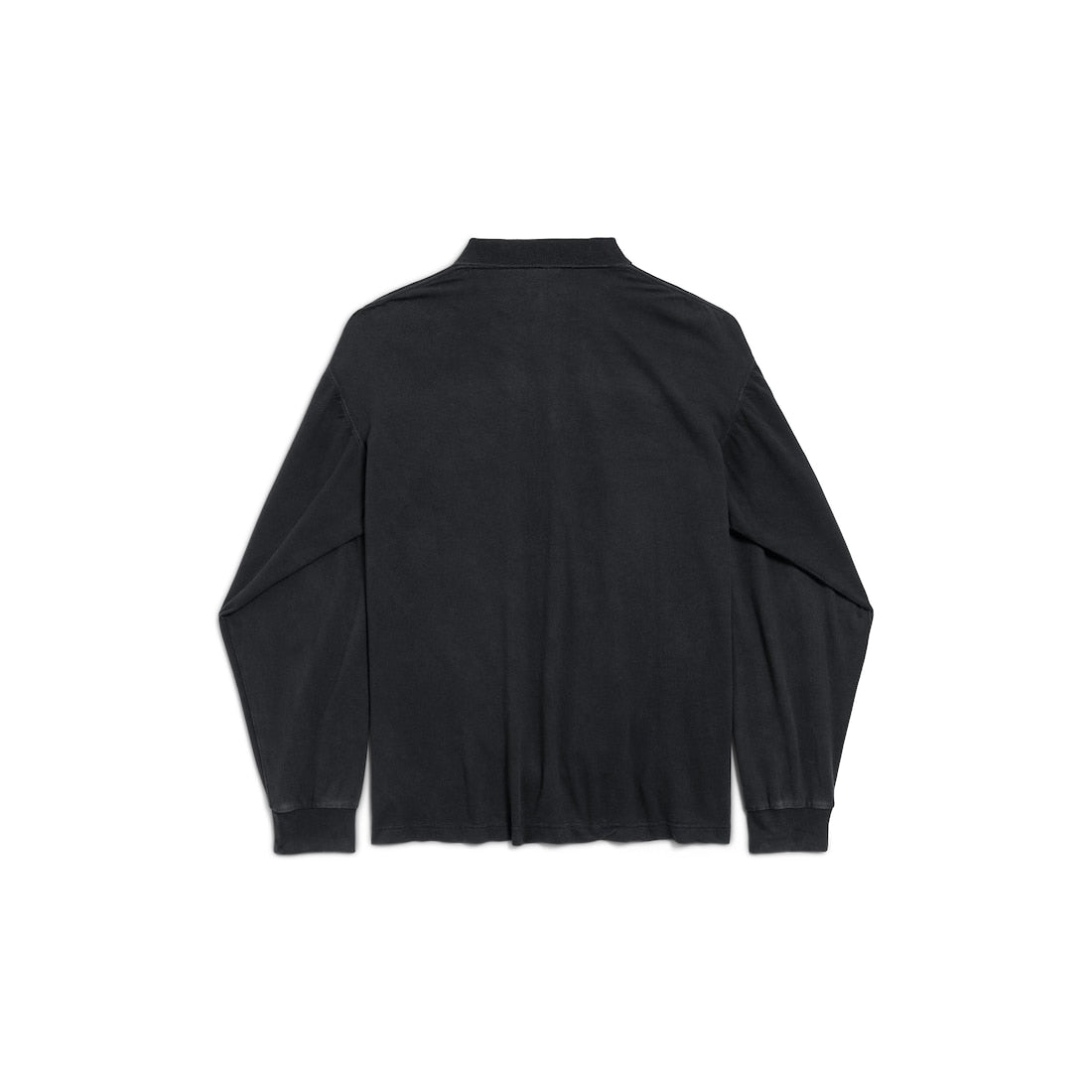 MEN'S LAUREL CLASSIC LONG SLEEVE REGULAR POLO IN FADED BLACK