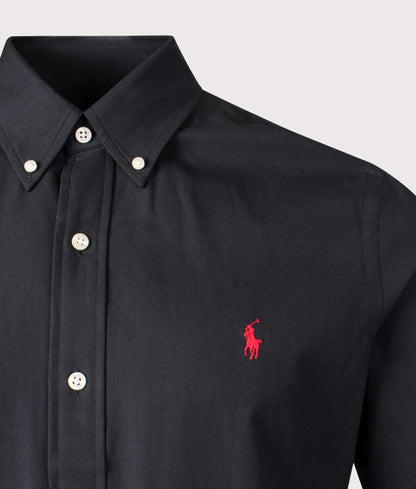 Custom Fit Short Sleeve Stretch Poplin Shirt