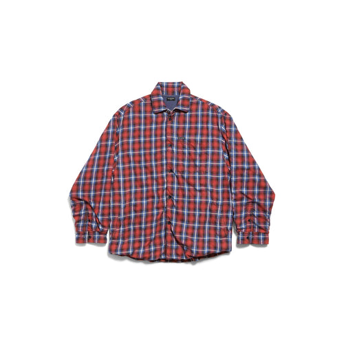 MEN'S LINED SHIRT IN RED/BLUE