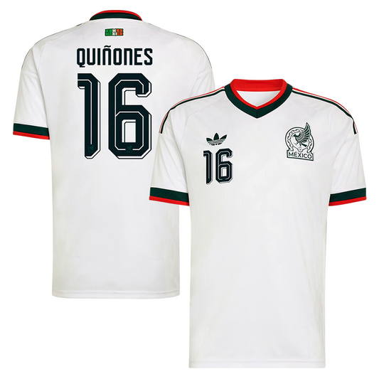 Julián Quiñones Mexico National Team 2026  Away On-Field Jersey - White