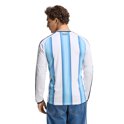 Argentina National Team 2026 Home Replica Long Sleeve Jersey - White