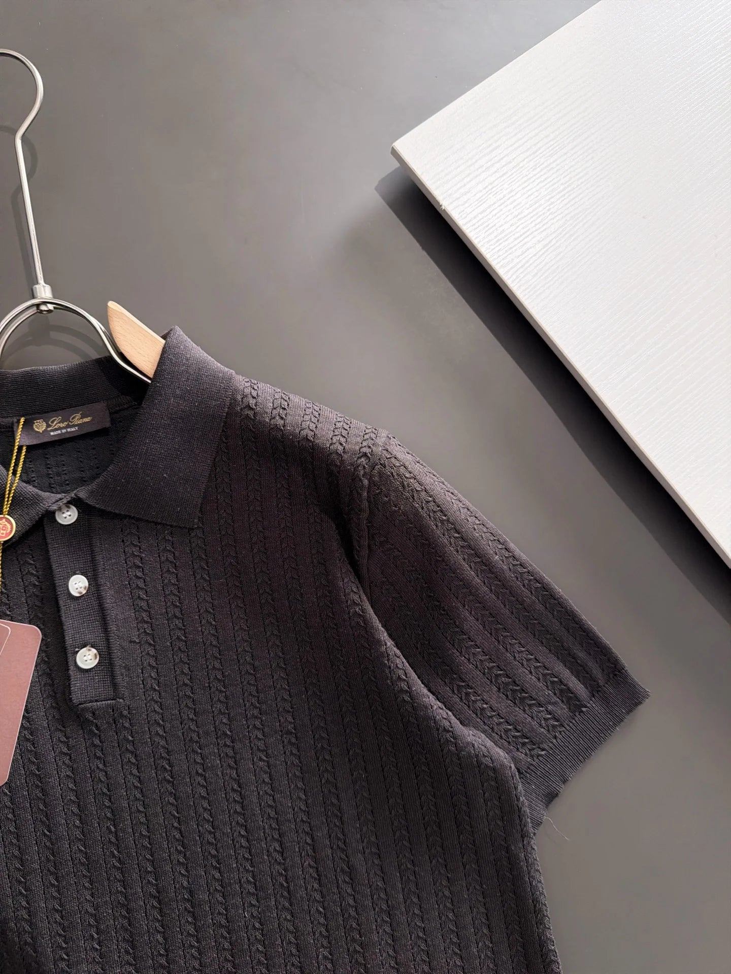 260511 New high-quality combed cotton yarn knitted polo shirt