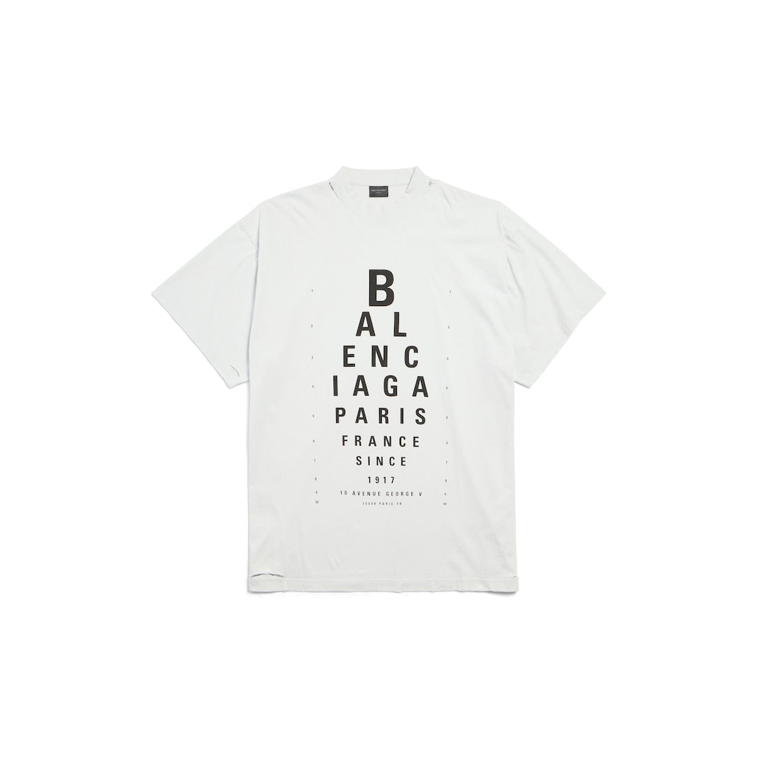 WOMEN'S OPTICAL T-SHIRT OVERSIZED IN WHITE